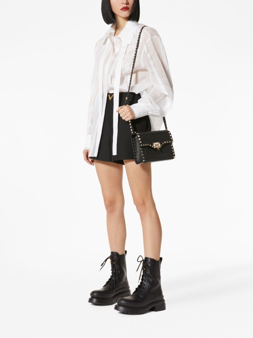 Valentino Garavani small Rockstud small leather shoulder bag