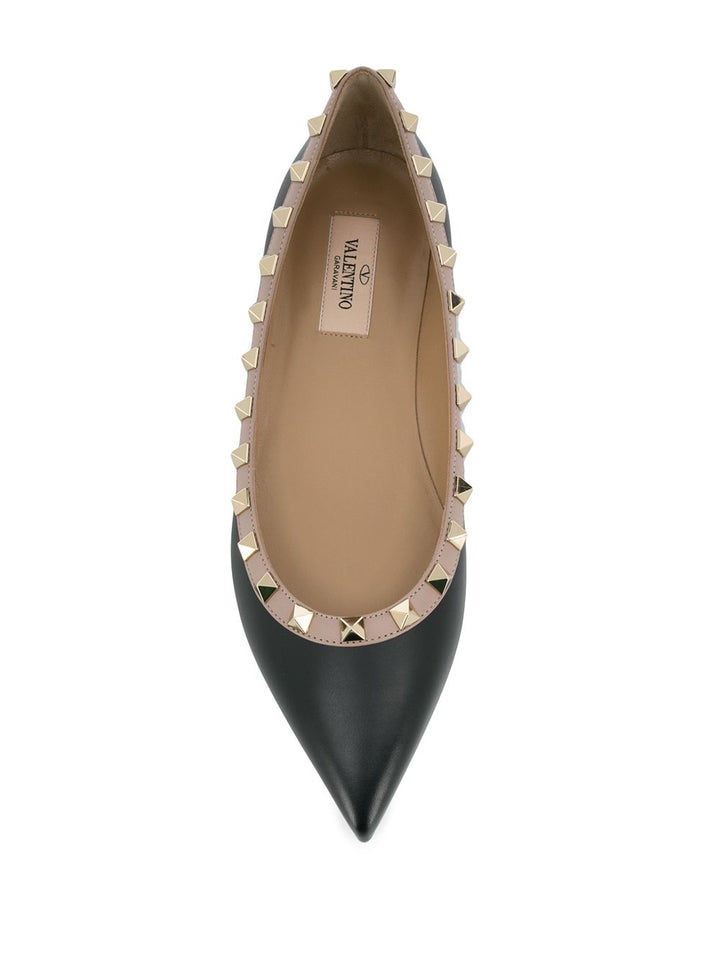 Valentino Garavani Rockstud leather ballet flats