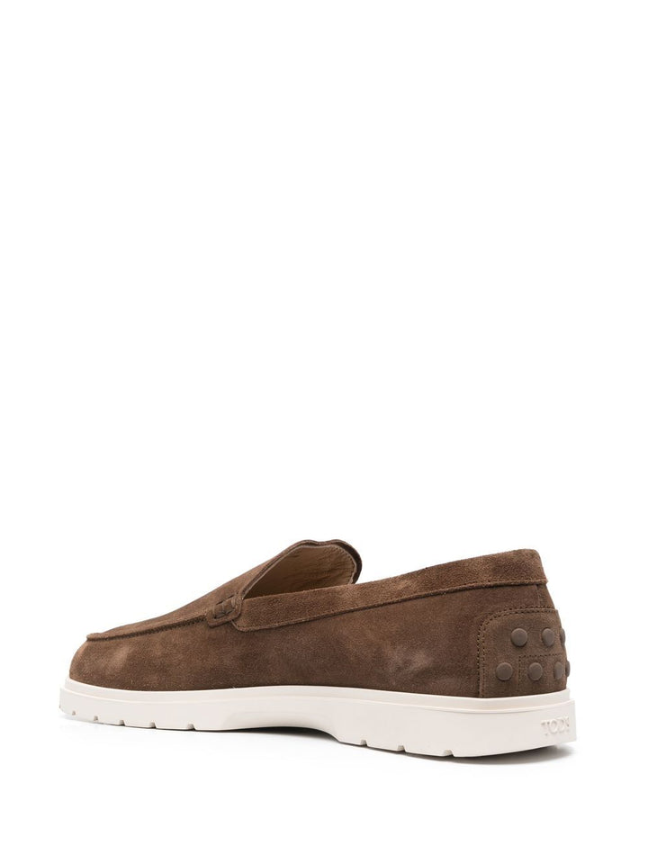 Tod's brown suede moccasins