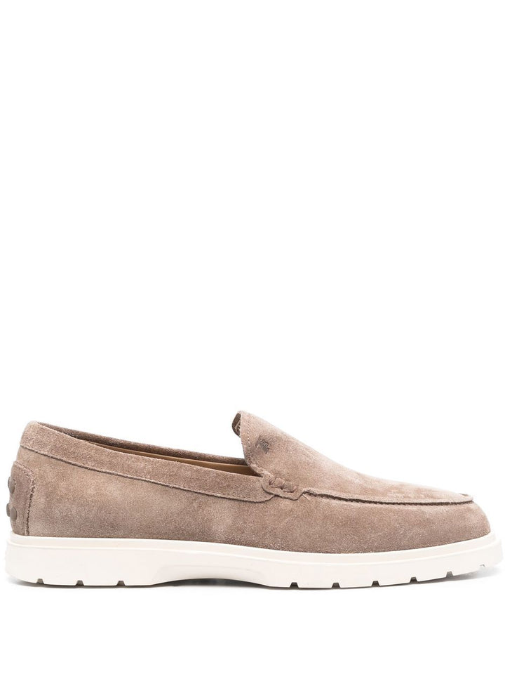 Tod's beige loafers