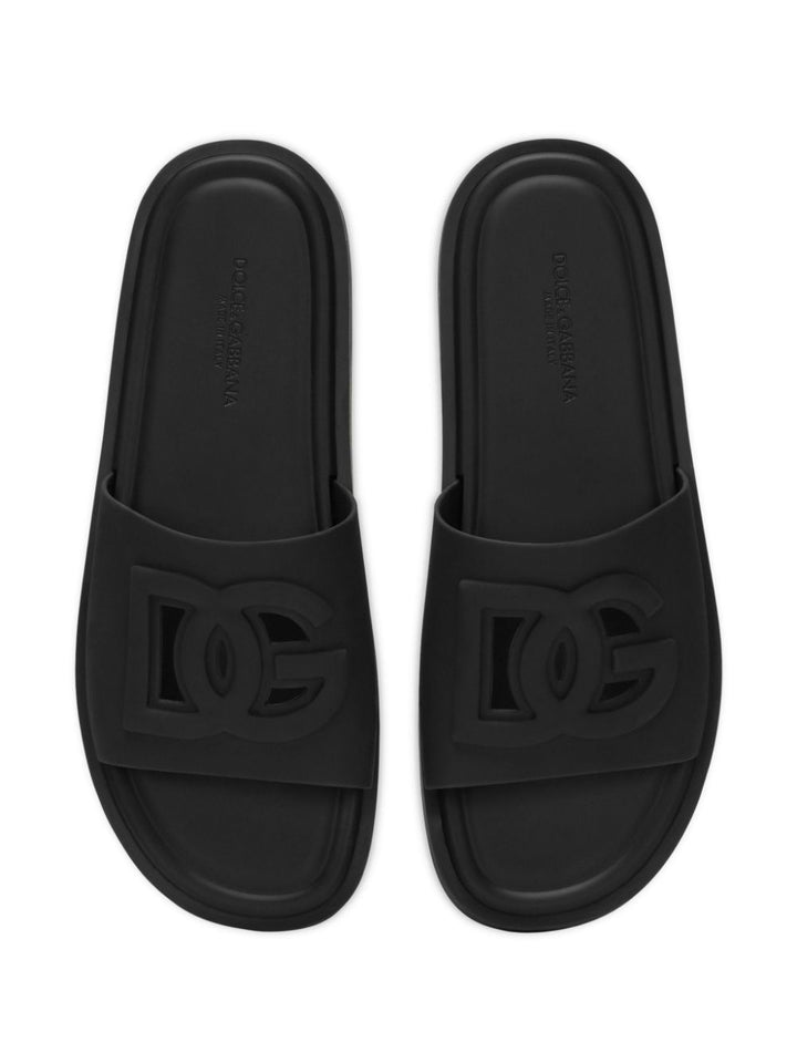 Dolce & Gabbana logo slip-ons