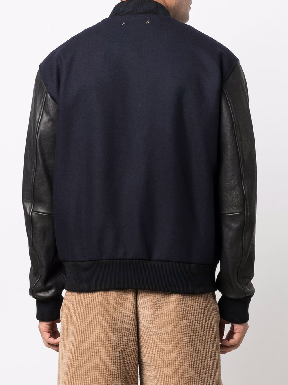 Golden Goose Bomber Jacket with leather sleeves