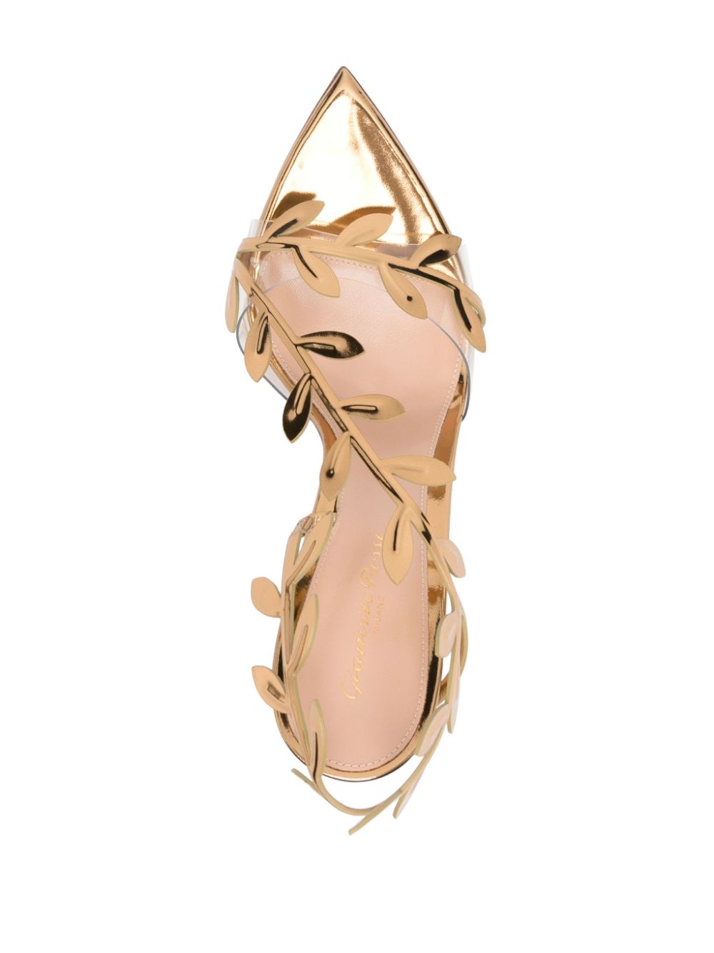 Gianvito Rossi Flavia Gold Sandals