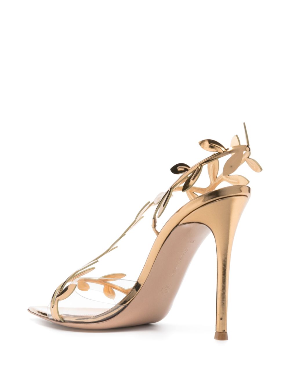 Gianvito Rossi Flavia Gold Sandals