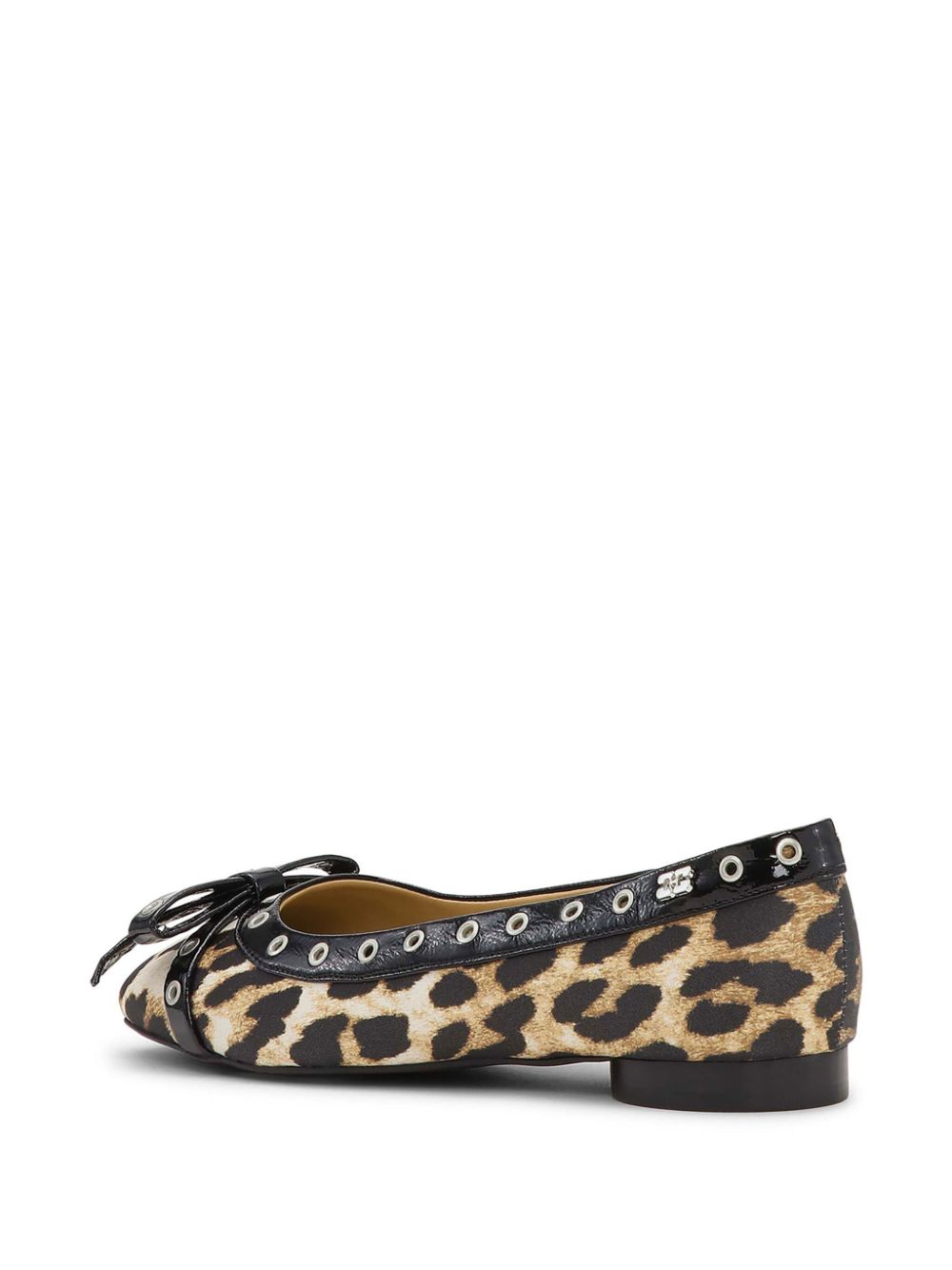 GANNI Leopard Ballerinas