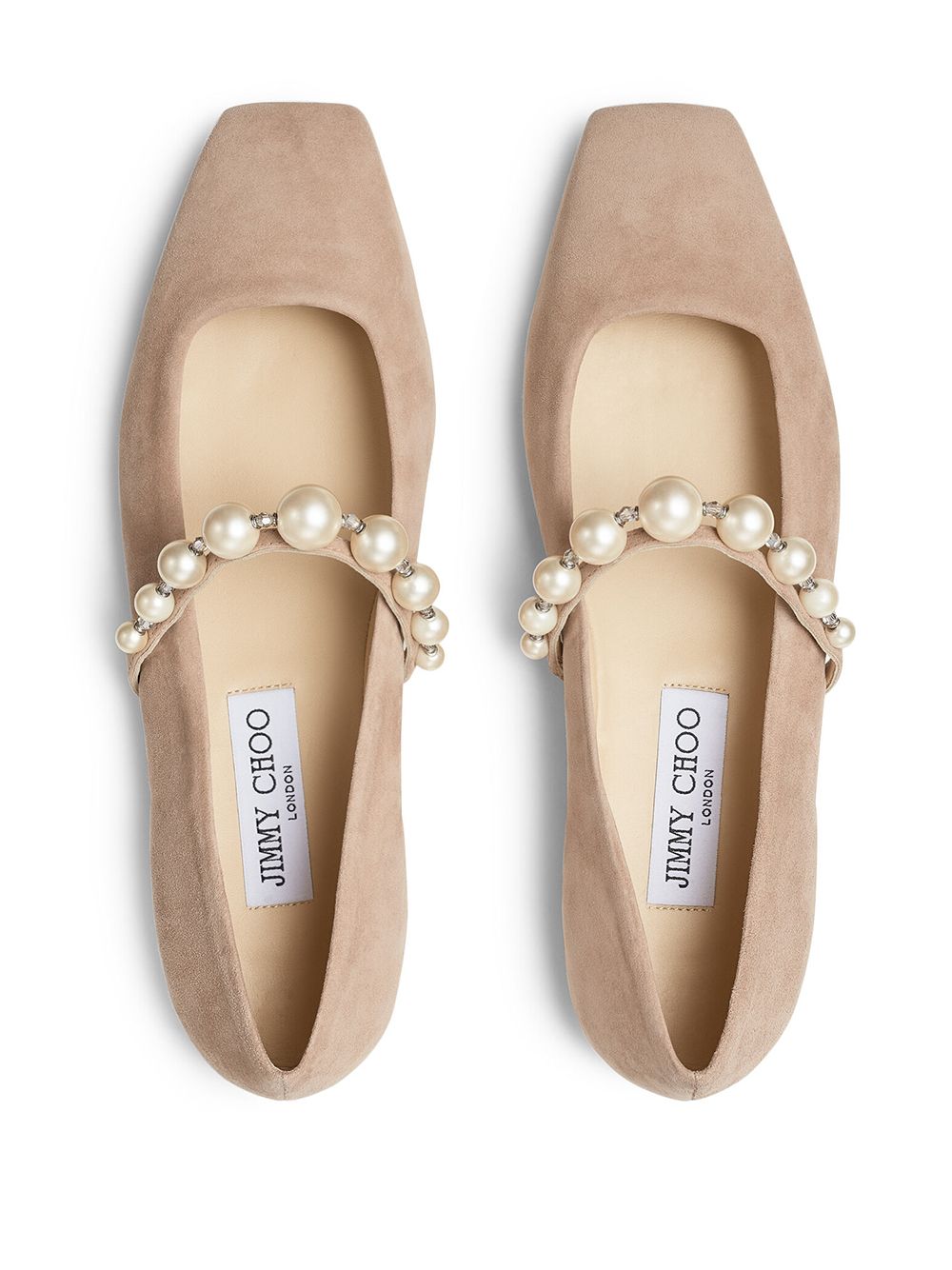 Jimmy Choo Ballerinas with pearls