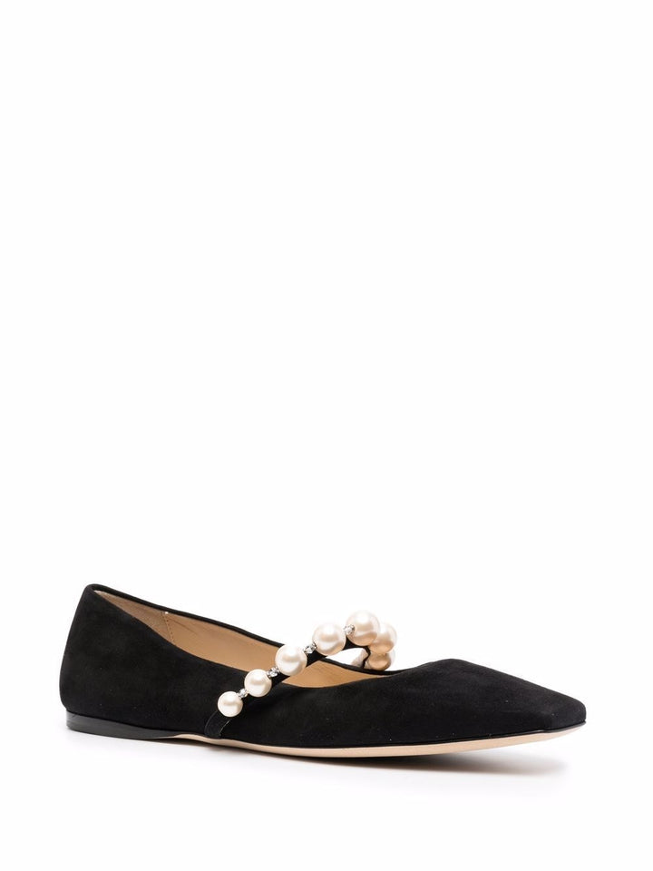 Jimmy Choo Ade Pearl Ballerina Flats