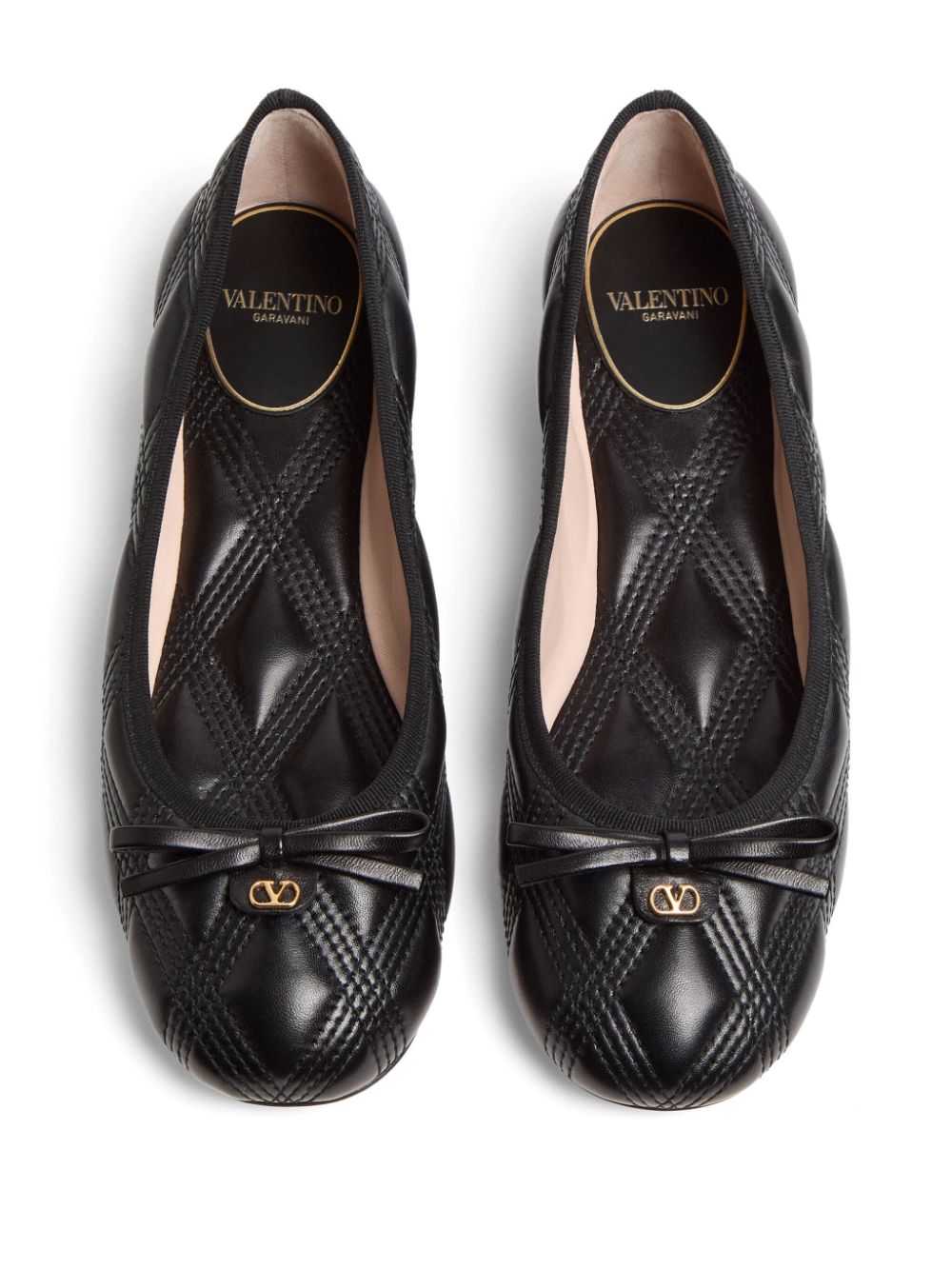 Valentino Garavani Quiltie 67 leather ballet flats