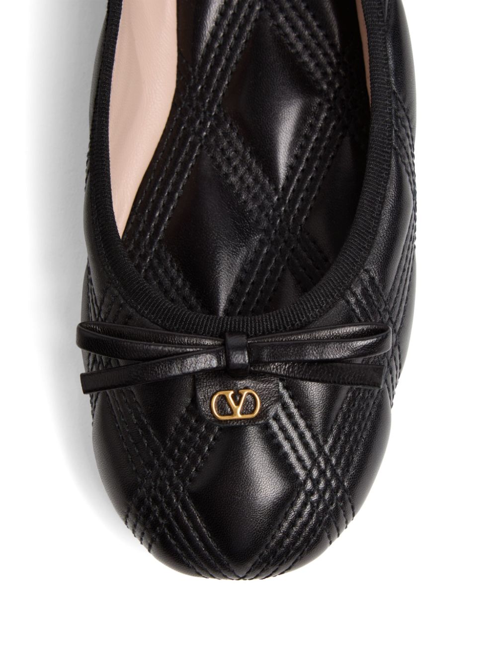 Valentino Garavani Quiltie 67 leather ballet flats