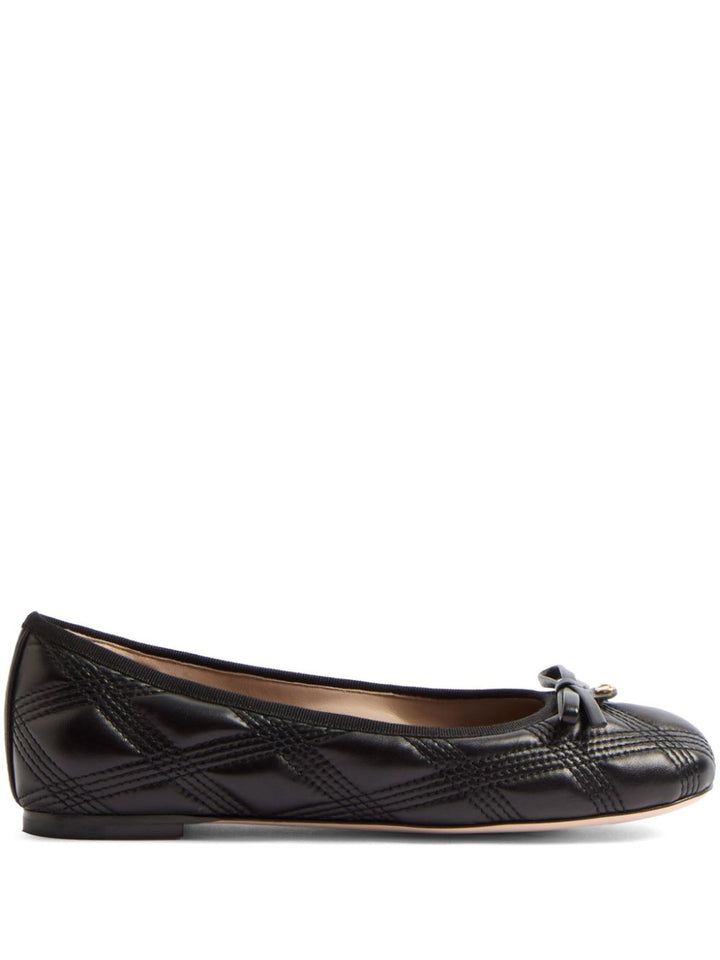 Valentino Garavani Quiltie 67 leather ballet flats