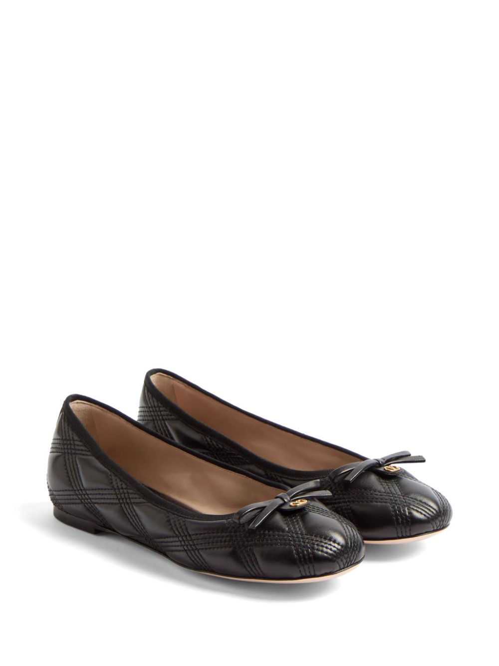 Valentino Garavani Quiltie 67 leather ballet flats