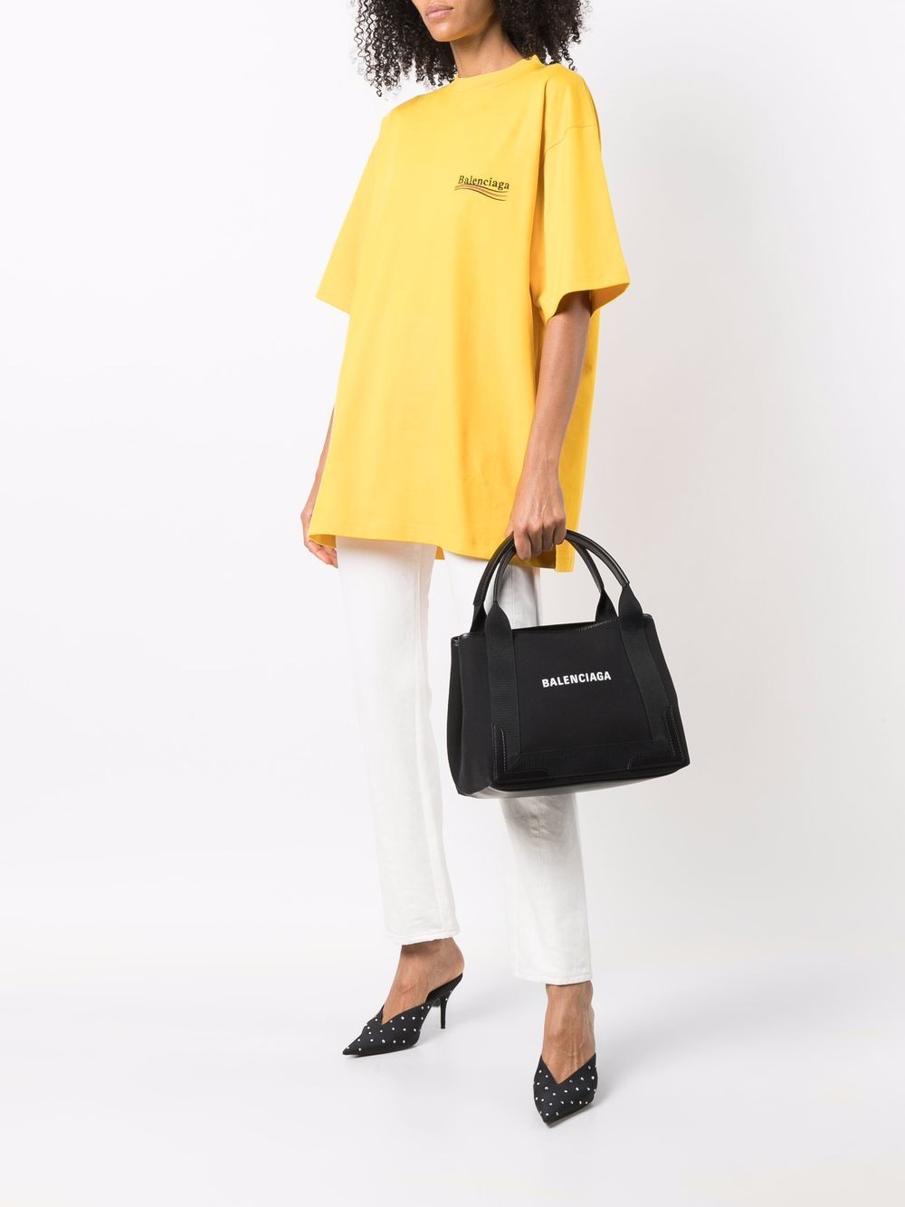 Balenciaga Cabas small canvas tote