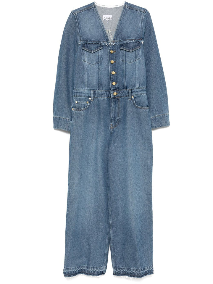 GANNI Denim Jumpsuit