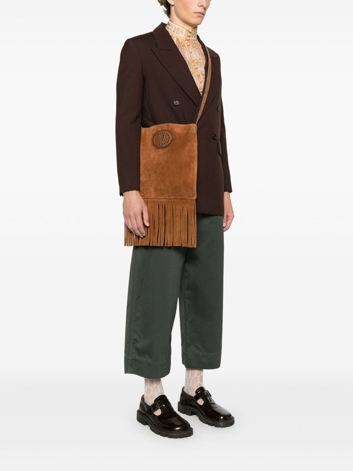 Valentino Garavani Nellcote suede leather crossbody bag