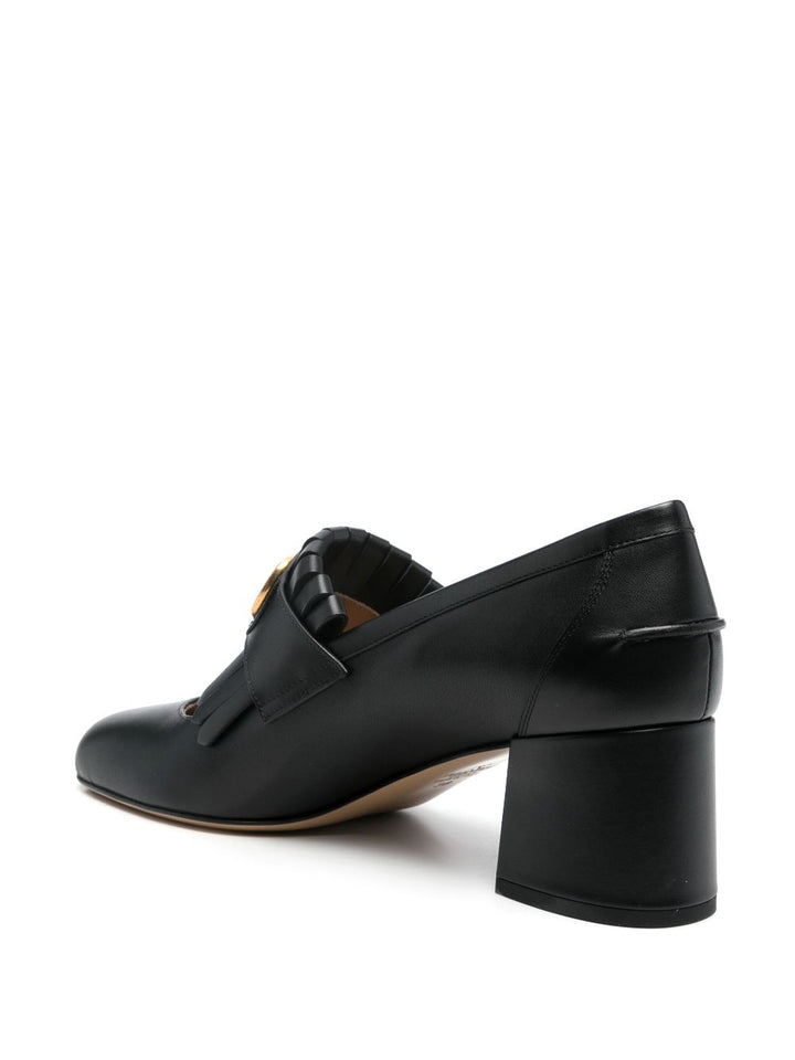 Valentino Garavani Vlogo Signature Pumps With Fringes 55mm