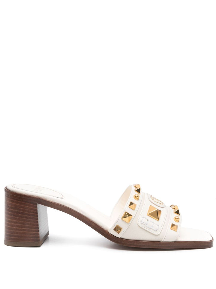 Valentino Garavani aster leather mules