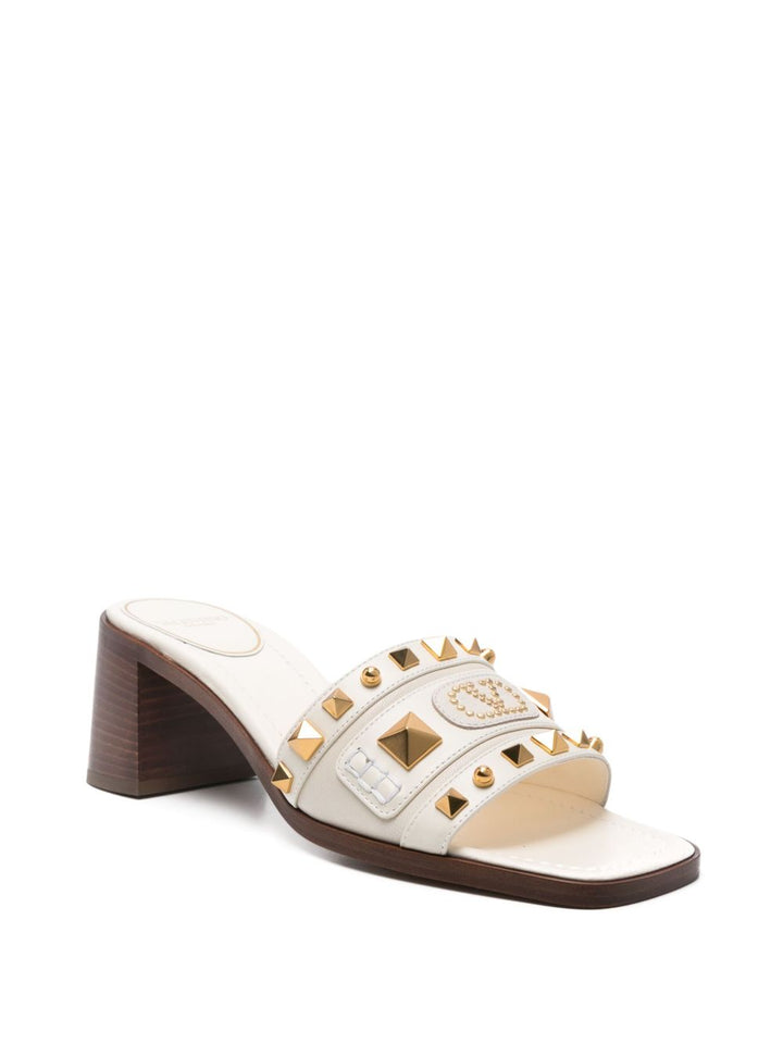 Valentino Garavani aster leather mules