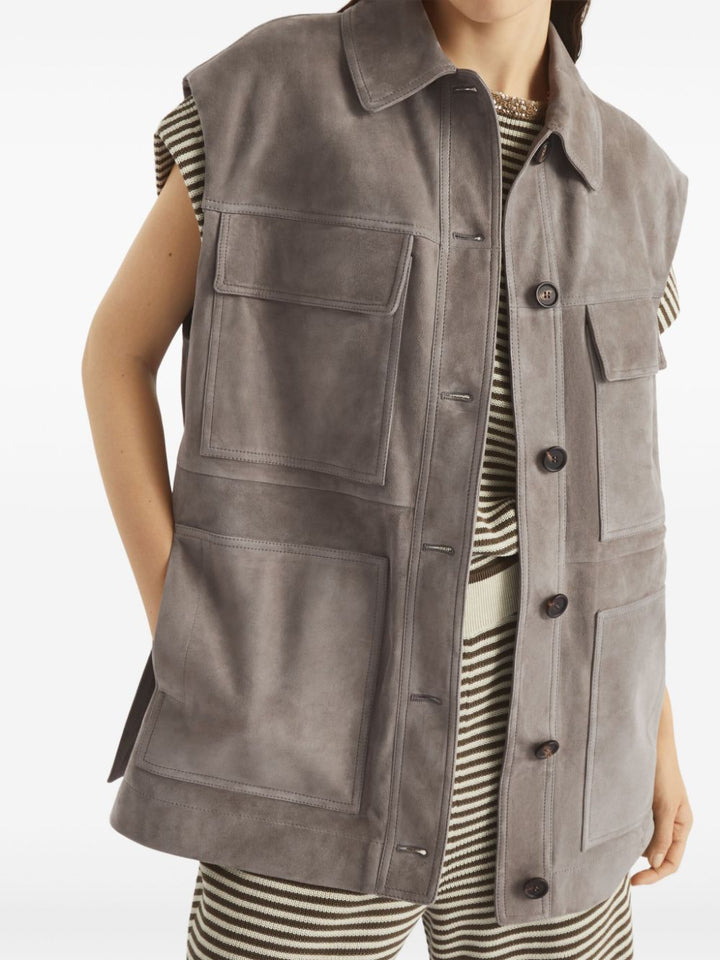 Brunello Cucinelli Couture Suede Vest