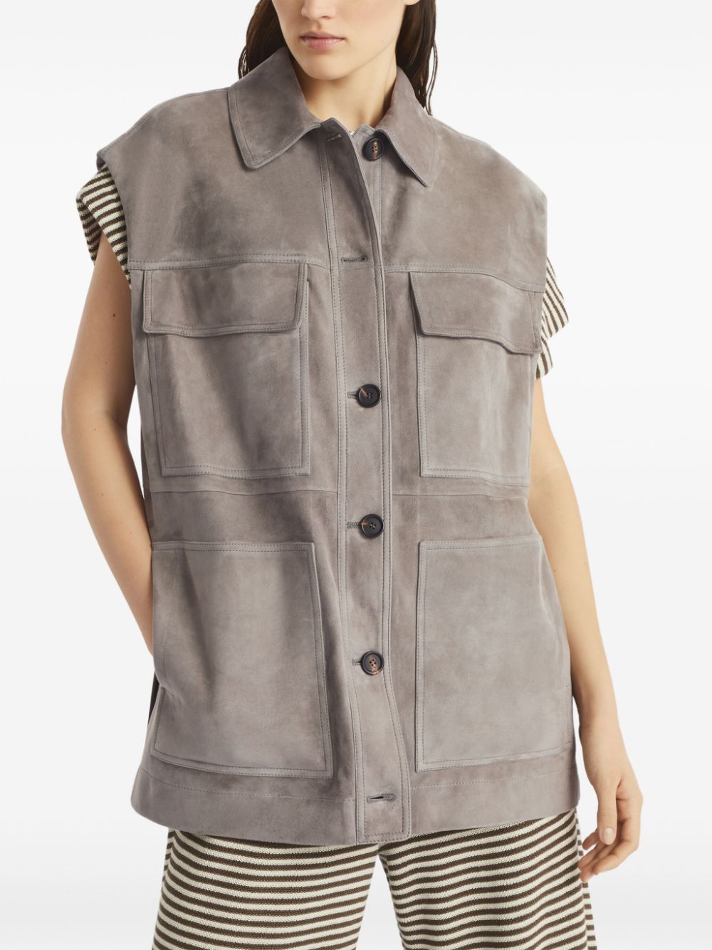 Brunello Cucinelli Couture Suede Vest