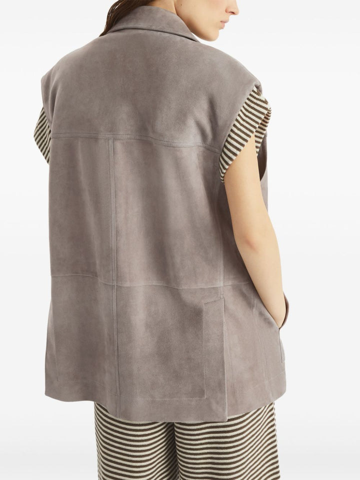 Brunello Cucinelli Couture Suede Vest