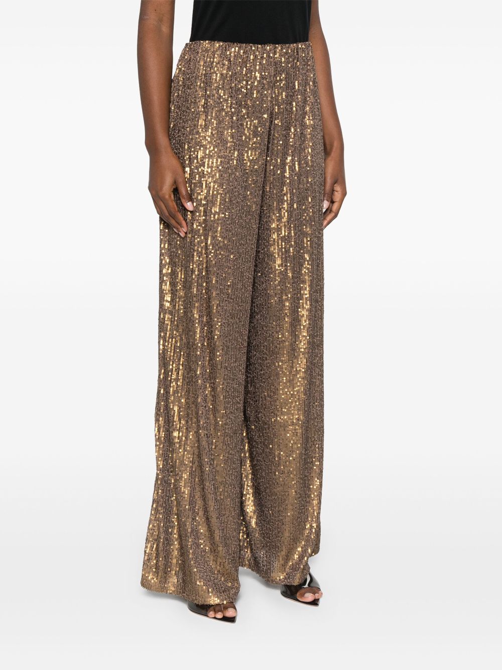 Norma Kamali Golden Pants