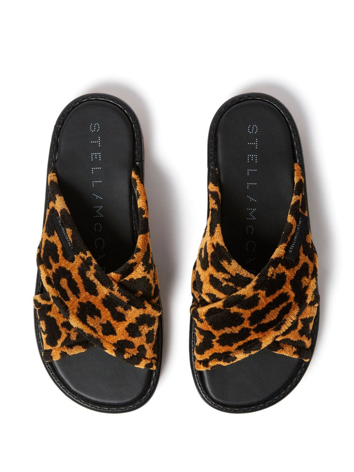 Stella McCartney Leopard print slip-ons