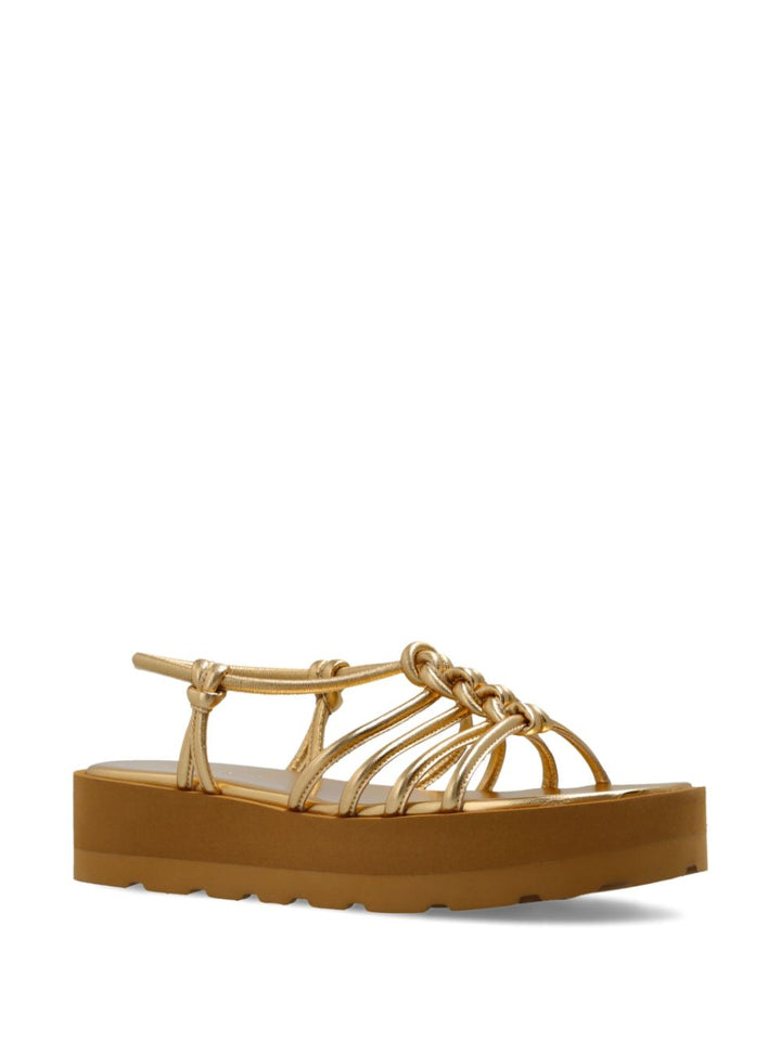 Gianvito Rossi Hebe Gold Sandals