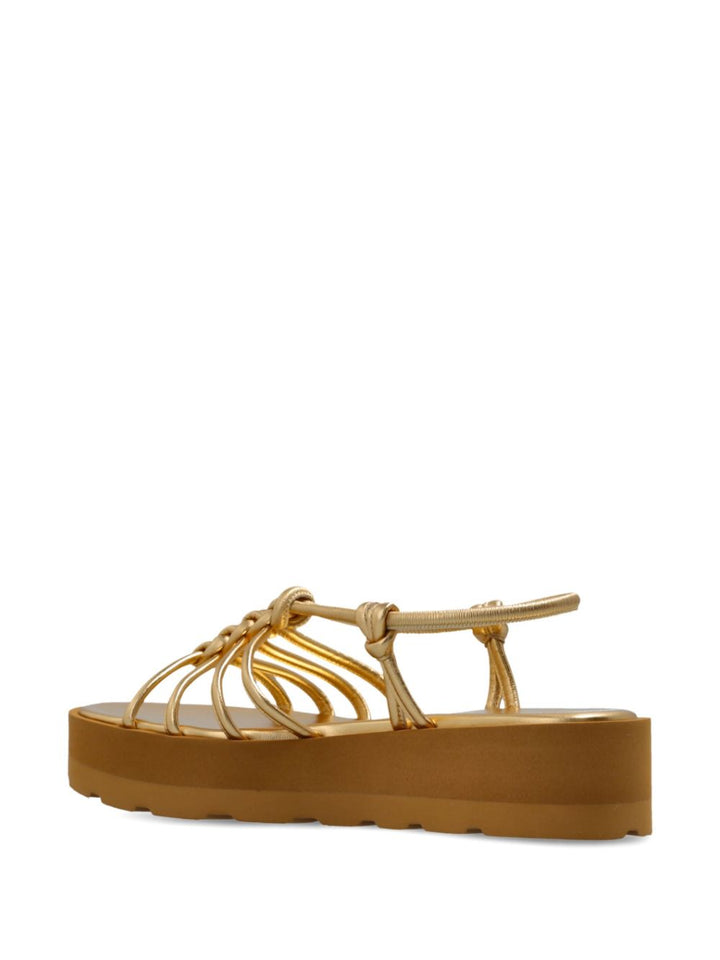 Gianvito Rossi Hebe Gold Sandals