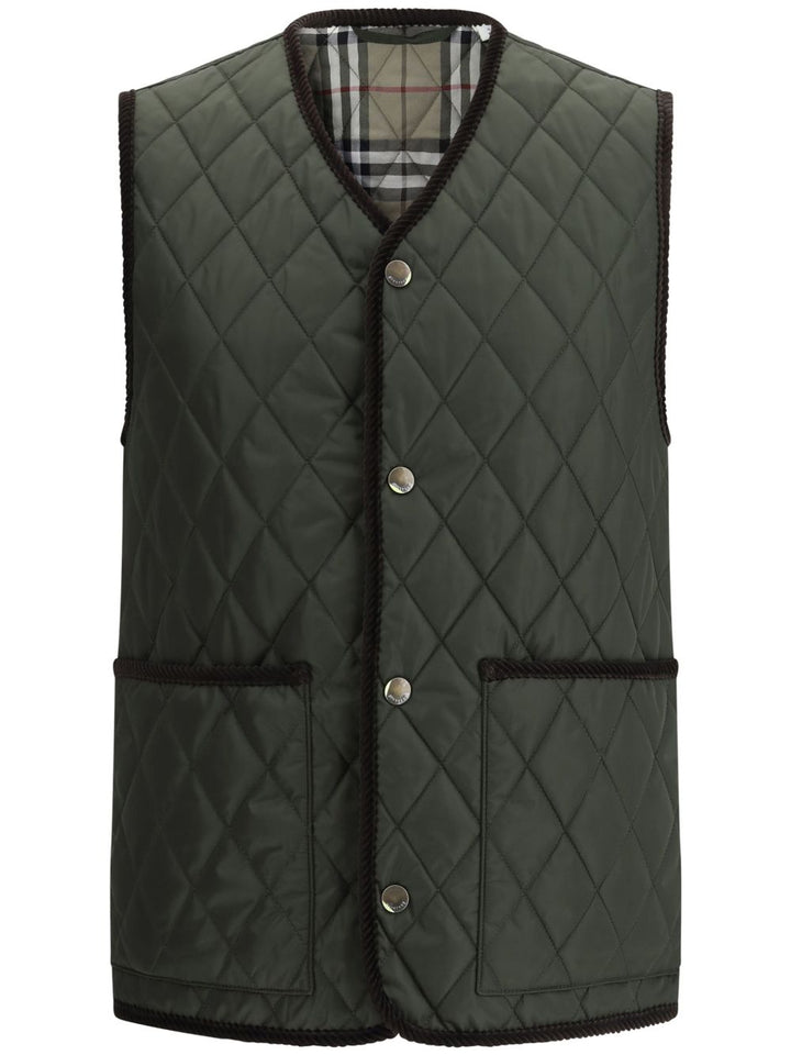 Burberry Olive Green Vest