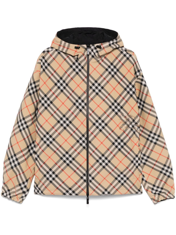 Burberry Checkered hooded Jacket