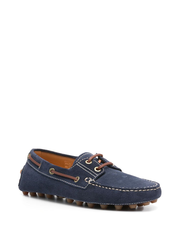 Tod's Navy Blue Flat shoes