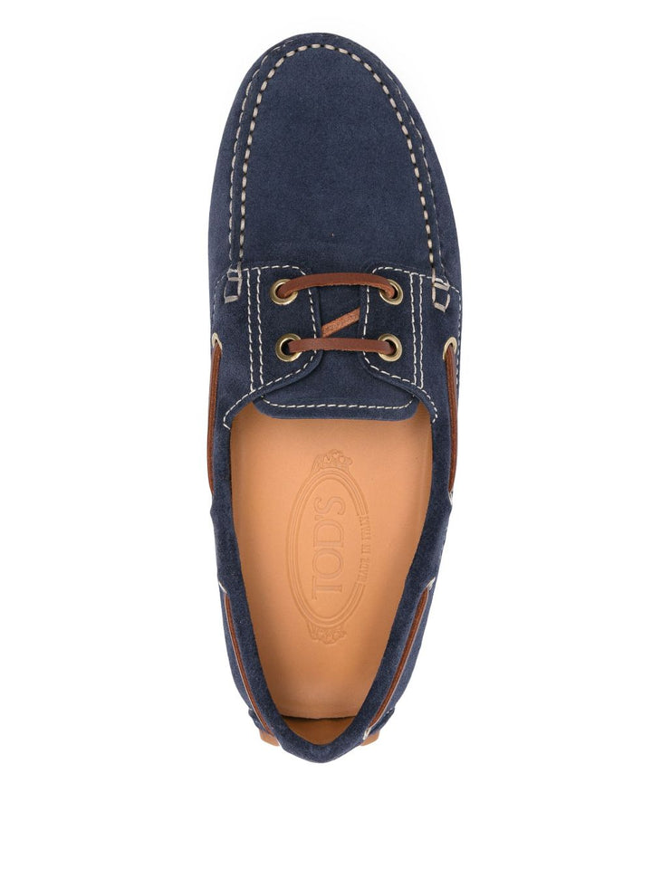 Tod's Navy Blue Flat shoes