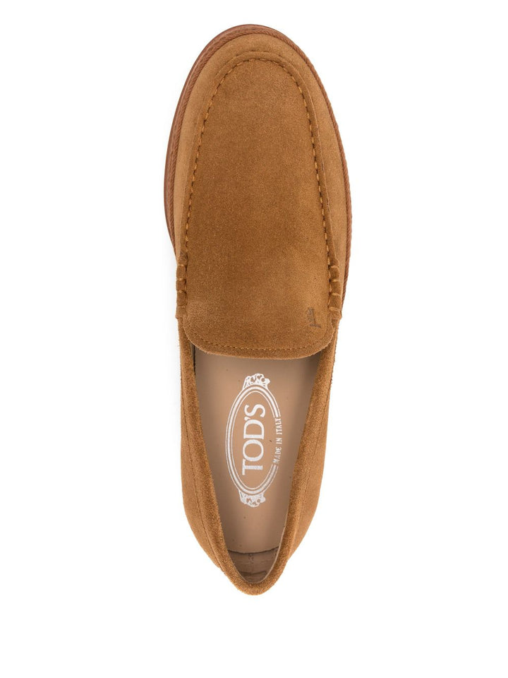 Tod's Leather Brown Moccasins