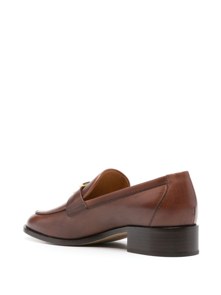 Tod's Brown Leather Loafers