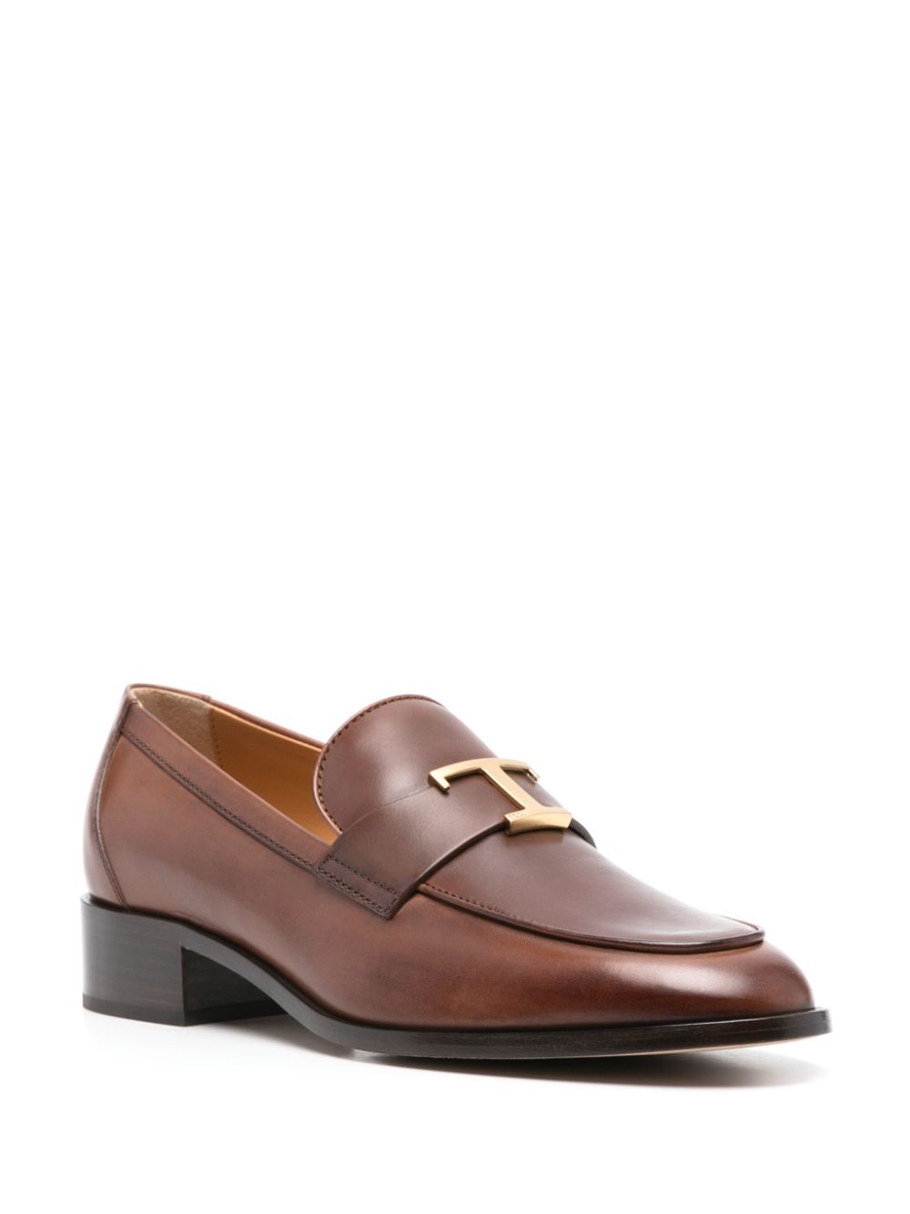 Tod's Brown Leather Loafers