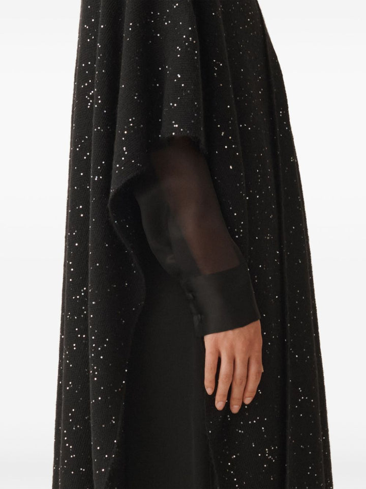 Fabiana Filippi Black Shimmery Duster