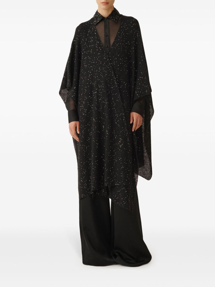 Fabiana Filippi Black Shimmery Duster