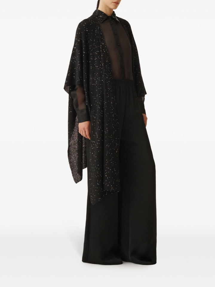 Fabiana Filippi Black Shimmery Duster