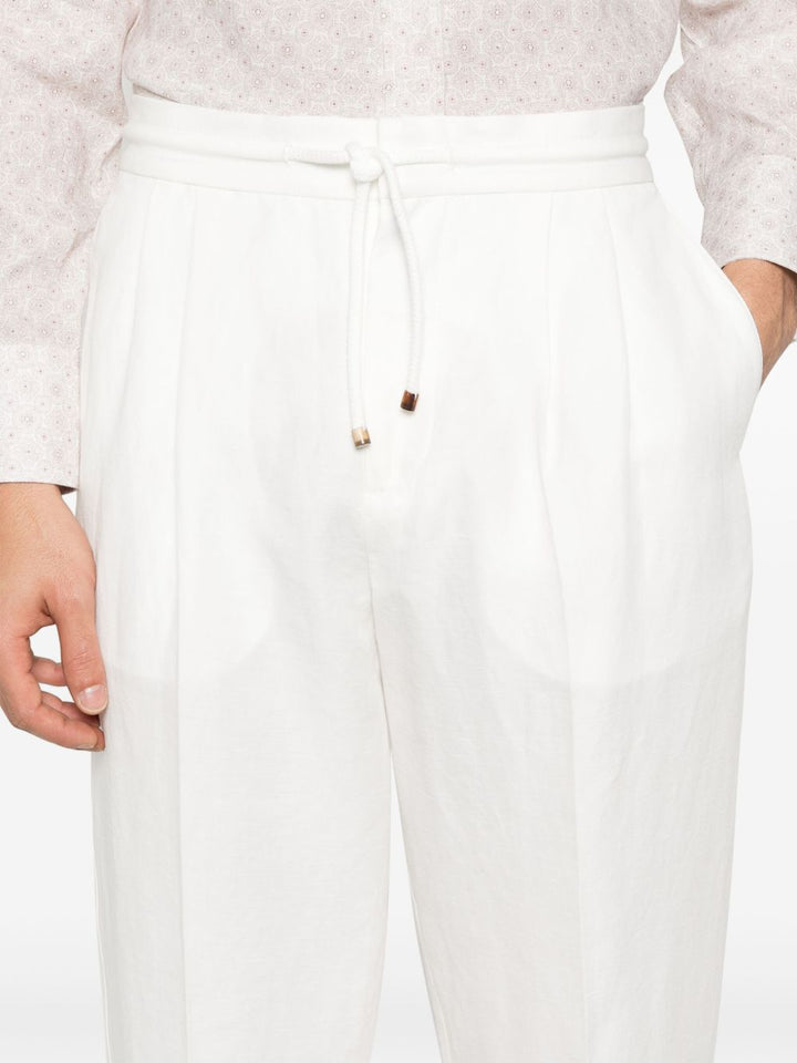 Brunello Cucinelli White Trousers