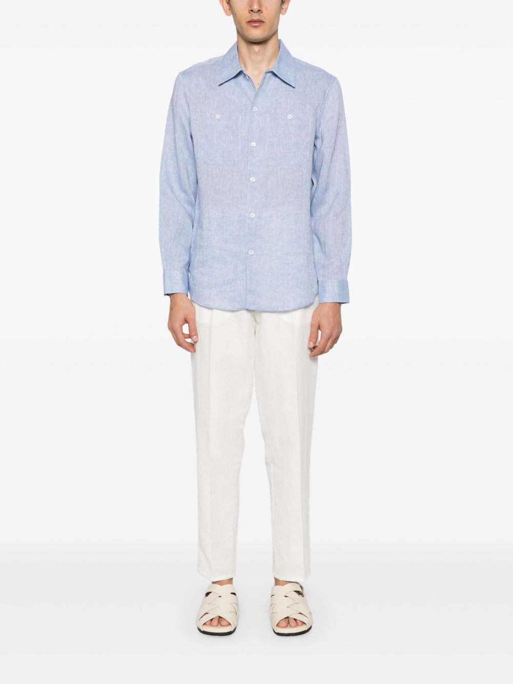 Brunello Cucinelli Blue Shirt