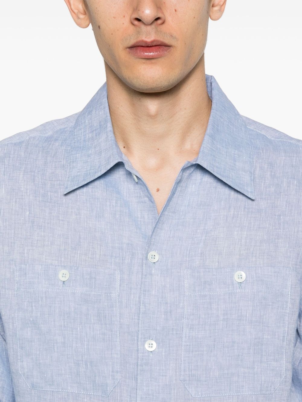 Brunello Cucinelli Blue Shirt