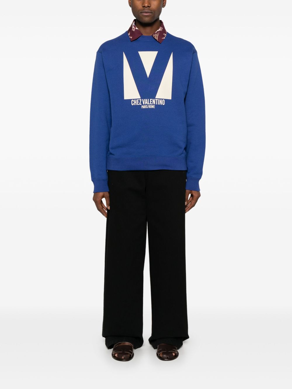 Valentino Chez Valentino Sweatshirt Blue