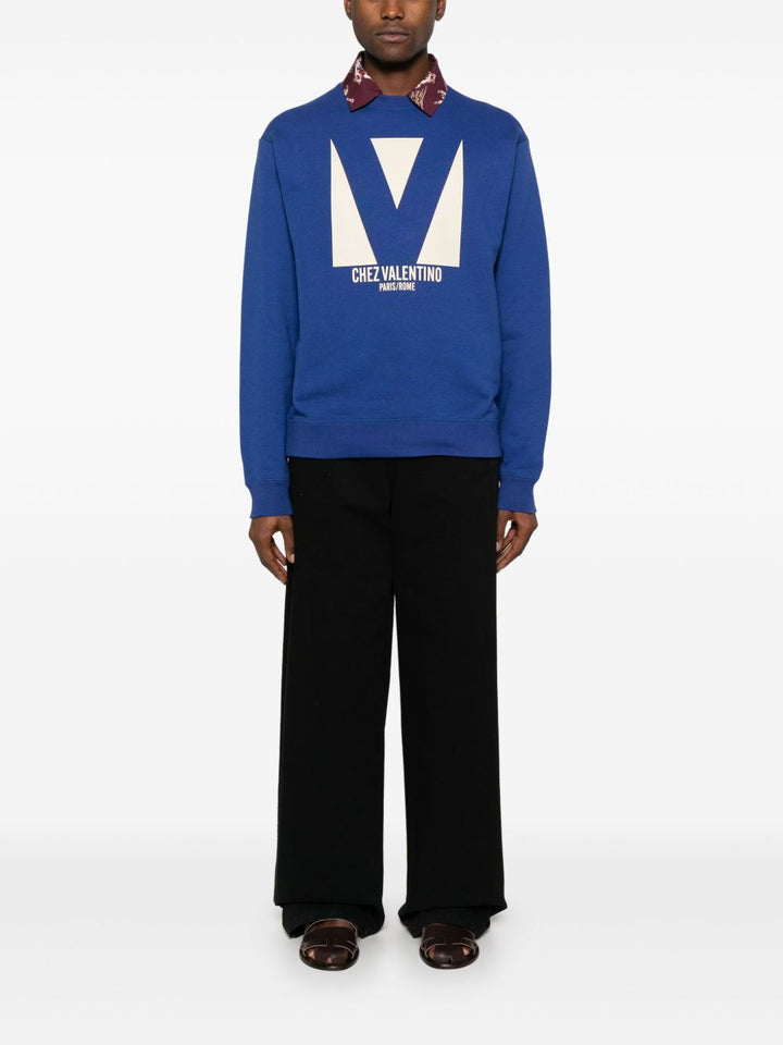 Valentino Chez Valentino Sweatshirt Blue