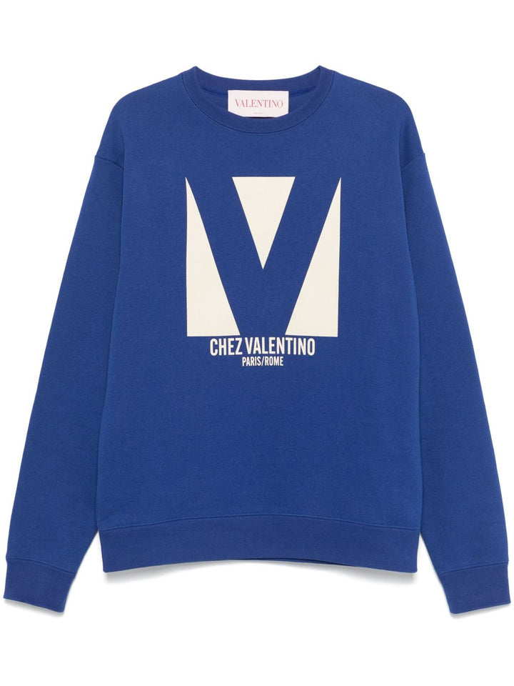 Valentino Chez Valentino Sweatshirt Blue