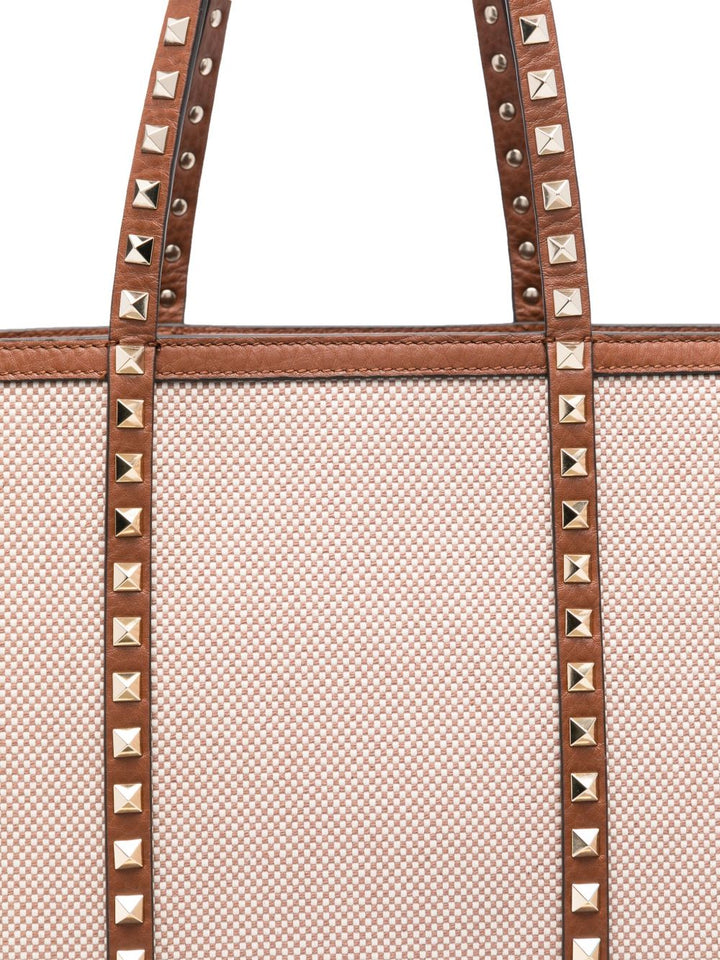 Valentino Garavani Rockstud canvas medium tote