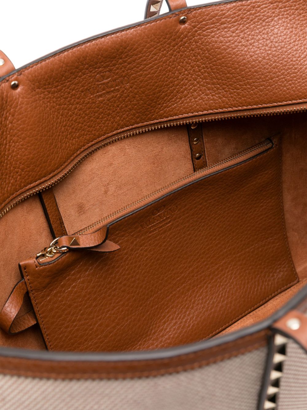 Valentino Garavani Rockstud canvas medium tote