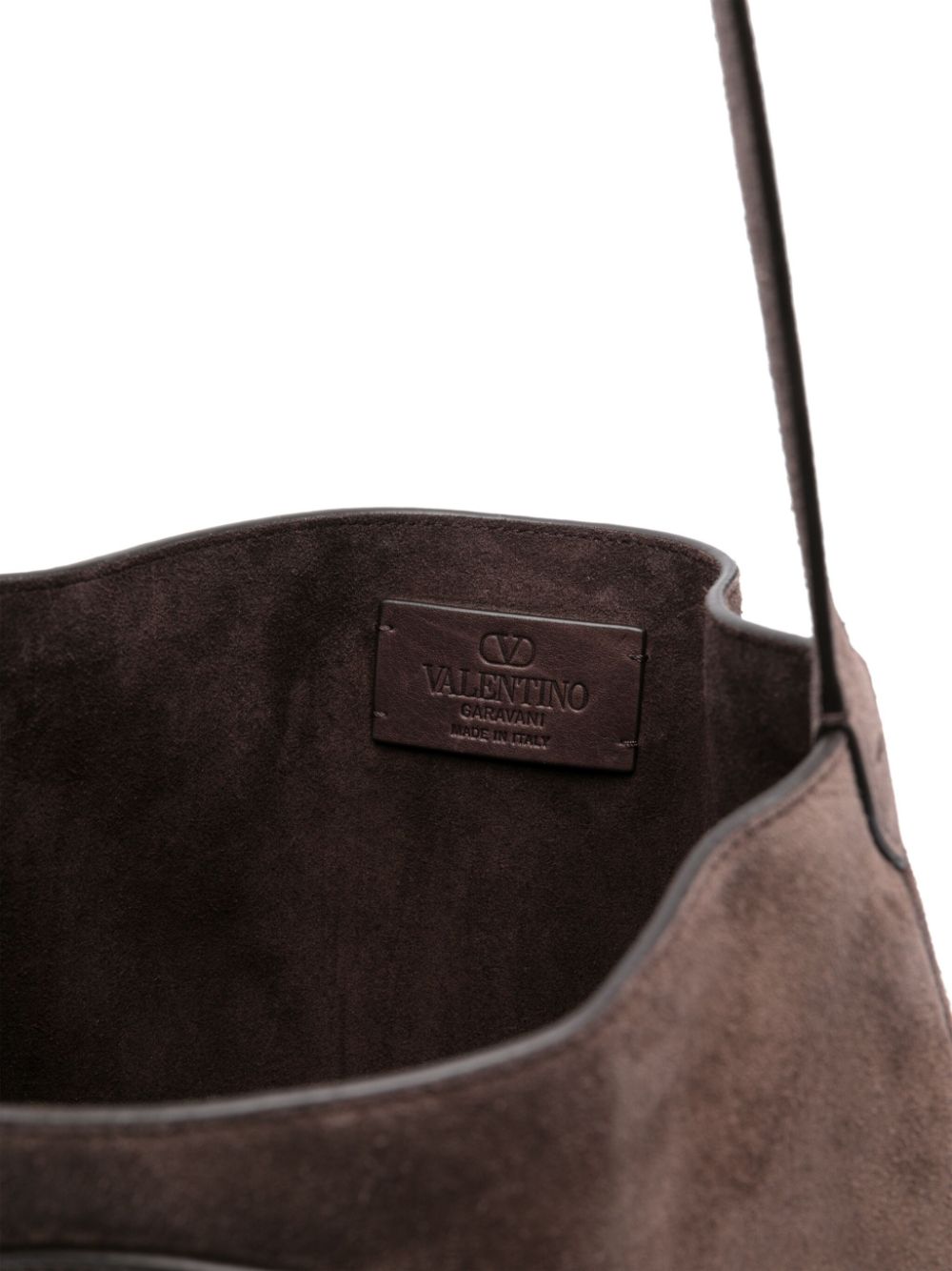 Valentino Garavani Nellcôte Suede Shoulder Bag With Fringes