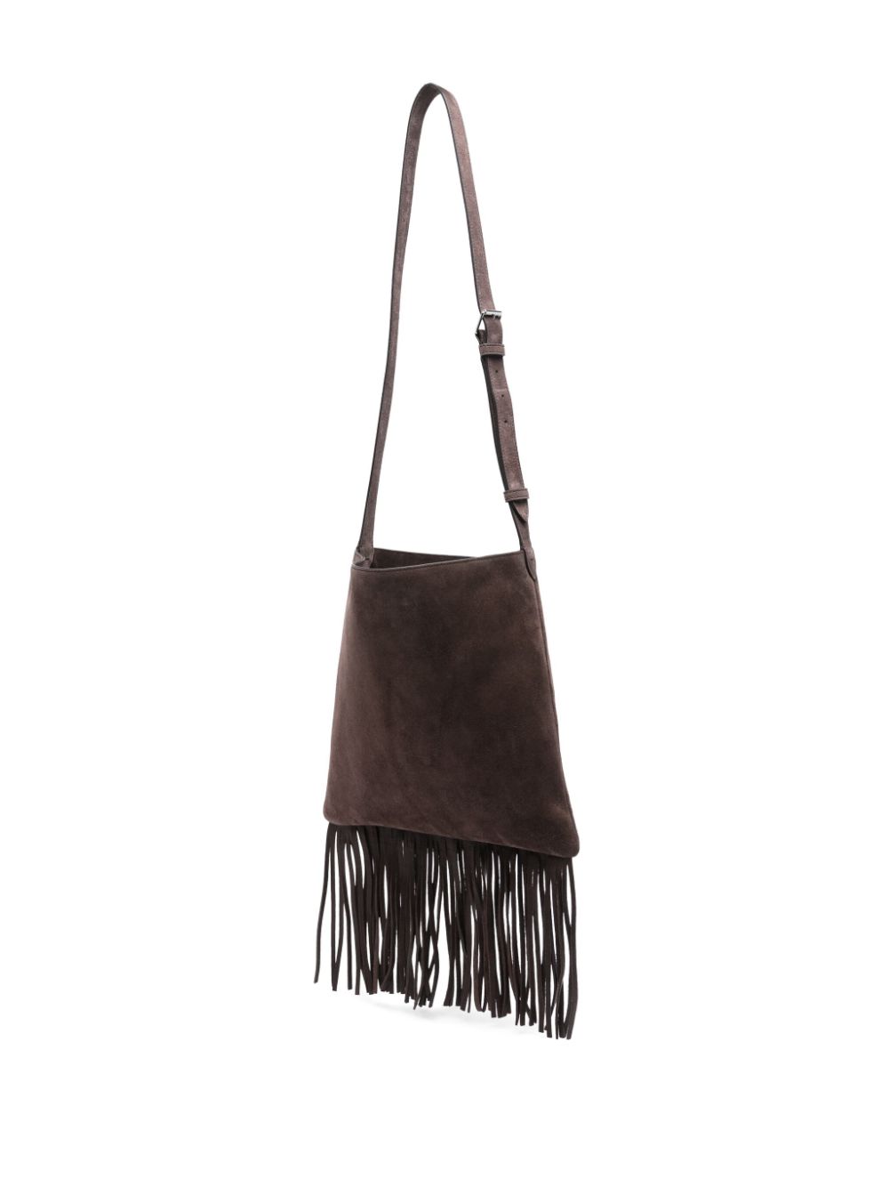 Valentino Garavani Nellcôte Suede Shoulder Bag With Fringes
