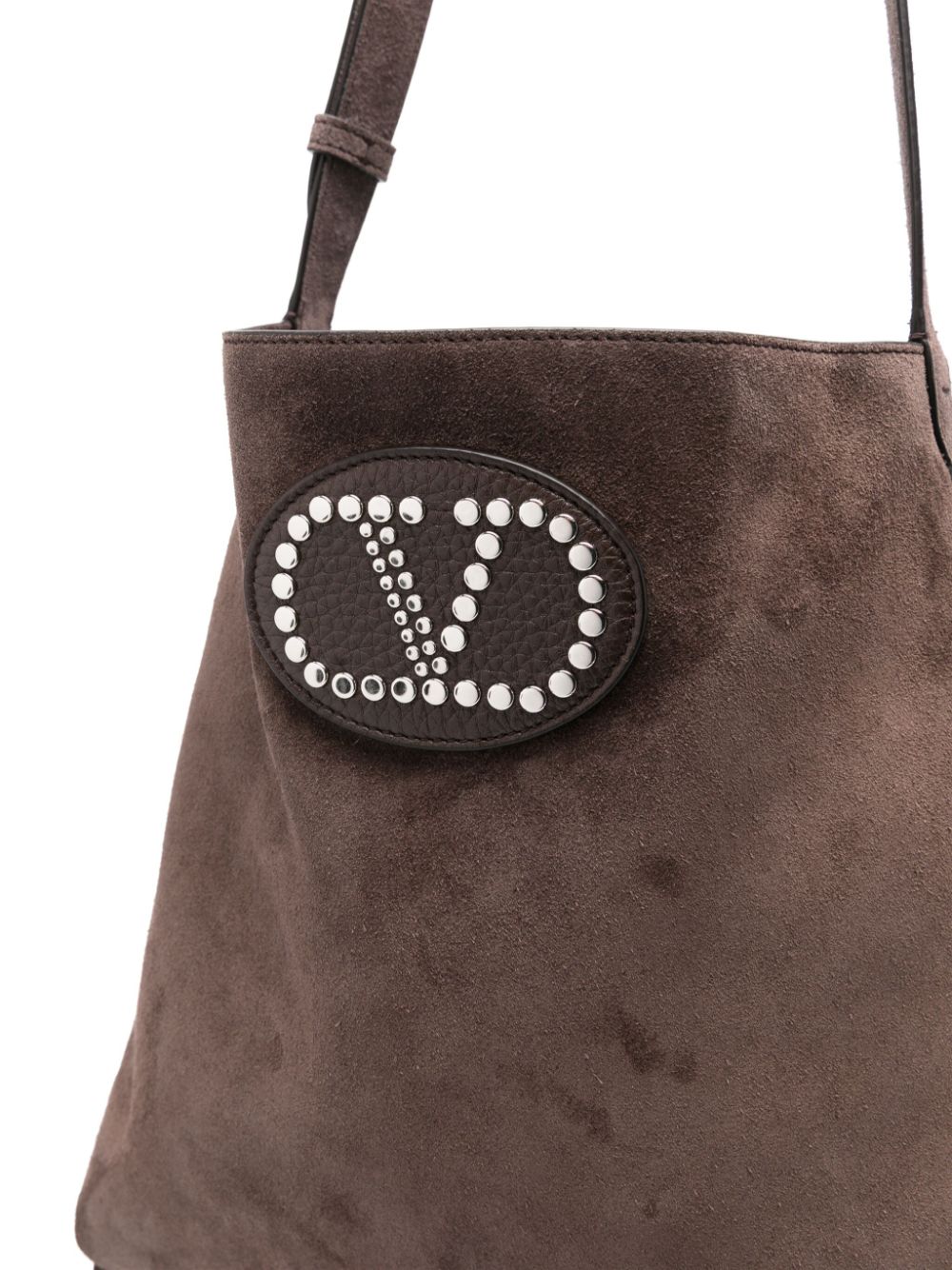 Valentino Garavani Nellcôte Suede Shoulder Bag With Fringes