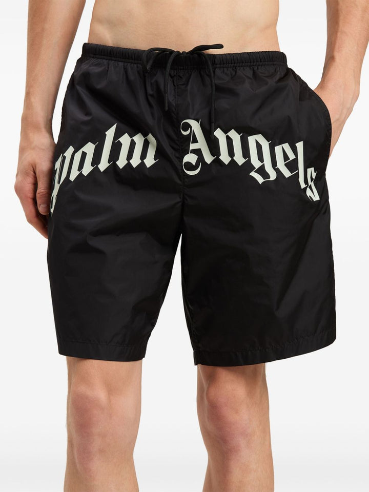 Palm Angels Black Swim Shorts